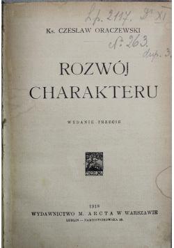 Rozwój Charakteru 1918 r.