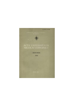 Acta universitatis Nicolai Copernici XIV