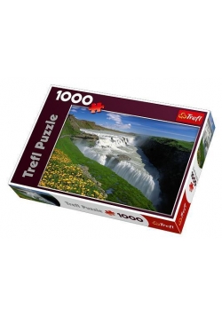 Puzzle 1000 Złote wodospady, Islandia TREFL