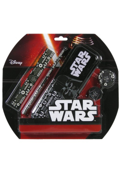Zestaw 5 przyborów szkolnych z piórnikiem Star Wars