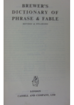 Brewer's dictionary of phase&fable