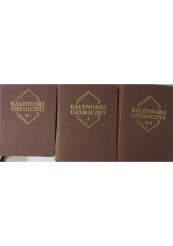 Kalendarz chemiczny. Zestaw 3 książek