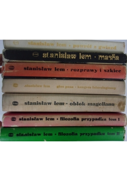 Dzieła Stanisława Lema, zestaw 7 książek.