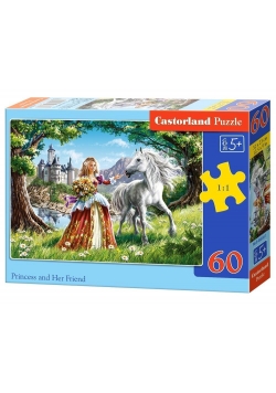 Puzzle 60 Księżniczka i jej przyjaciel CASTOR
