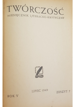 Twórczość zeszyt 7-9, 1949r.