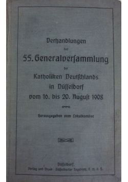 Katholiken Deutschlands in Dusseldorf, 1908 r.