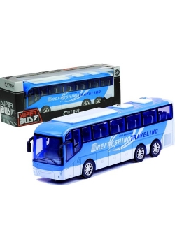 Autobus turystyczny autko zabawka niebieski