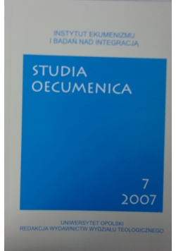 Studia oecumenica 7 (2007)