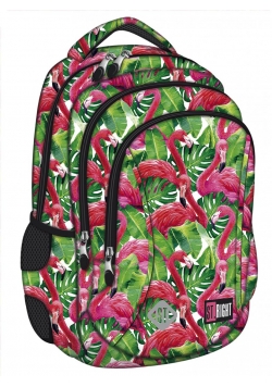 Plecak 3-komorowy Spine-Friendly Flamingo