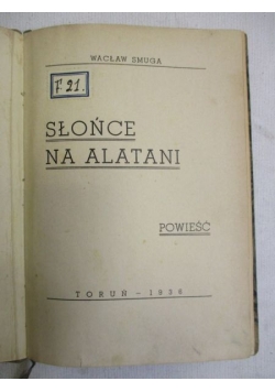 Słońce na Alatani, 1936 r.