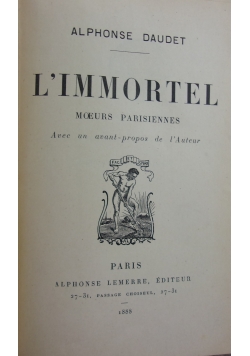 L'Immortel, 1888 r.