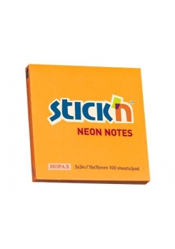 Notes samoprzylepny pomarańczowy neonowy