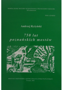750 lat poznańskich mostów+ autograf Ryżyńskiego