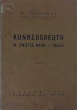 Konnersreuth w świecie nauki i religii,1931r.