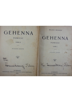 Gehenna, cz.1-2, 1923r.