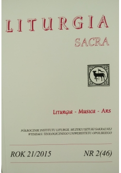 Liturgia Sacra, Nr 2 (46)