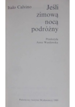 Jeśli zimową nocą podróżny