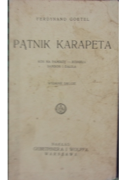 Pątnik Karapeta, 1930 r.