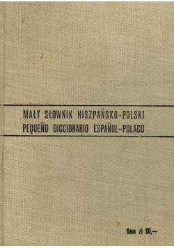 Mały słownik hiszpańsko-polski, polsko-hiszpański