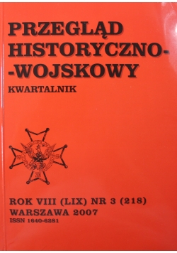 Przegląd Historyczno - Wojskowy Nr 3