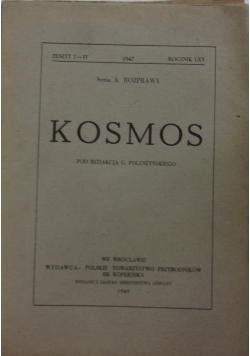 Kosmos, seria A rozprawy, 1948 r.