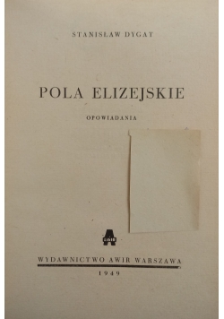 Pola Elizejskie ,1949 r.