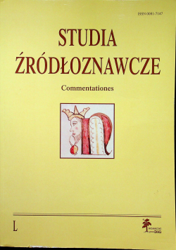 Studia żródłoznawcze tom L