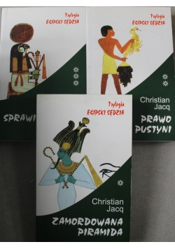Trylogia egipski sędzia Tom od I do III