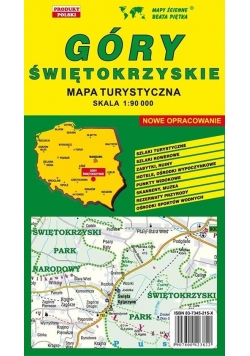 Góry Świętokrzyskie 1:90 000 mapa turystyczna