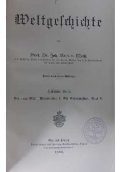 Weltgeschichte. 1892 r.