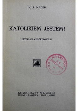 Katolikiem Jestem 1929 r