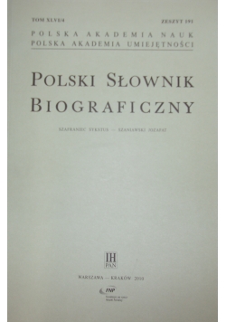 Polski słownik biograficzny,zeszyt 191