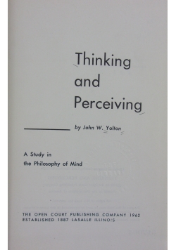 Thinking and Perceiving
