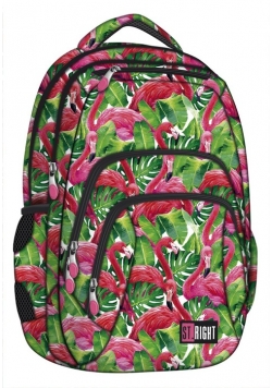 Plecak 4-komorowy  Flamingo Ping & Green