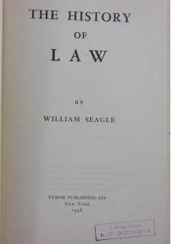 The history of law, 1941 r.
