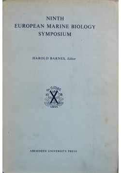 Ninth european marine biology symposium