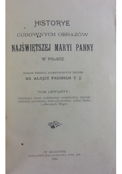 Historye cudownych obrazów NMP, 1926 r.