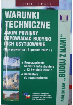 Warunki techniczne jakim powinny odpowiadać budynki i ich usytuowanie Biblioteka Buduj z nami