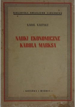 Nauki ekonomiczne Karola Marksa, 1948 r.