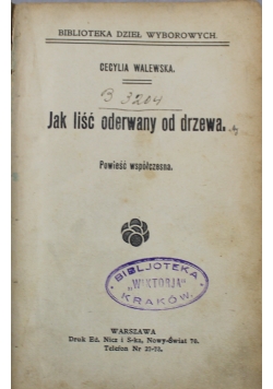 Jak liść oderwany od drzewa