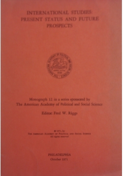 International studies: present status and future prospects