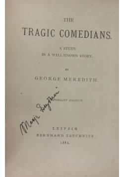 The Tragic Comedians,1881r.