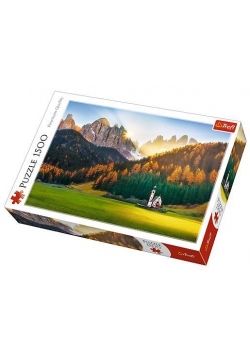 Puzzle 1500 - Kościółek w Dolomitach TREFL