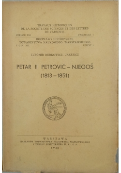 Petar II Petrović - Njegoś (1813-1851), 1938r.