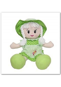Lalka miękka 40 cm motylek zielona