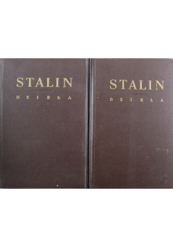 Stalin dzieła tom 1 i 2 1949 r.