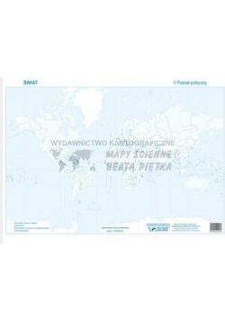 Zestaw - Świat mapa konturowa (20szt)