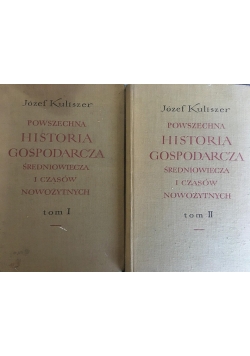 Powszechna historia gospodarcza średniowiecza i czasów nowożytnych Tom I-II, 2 książki