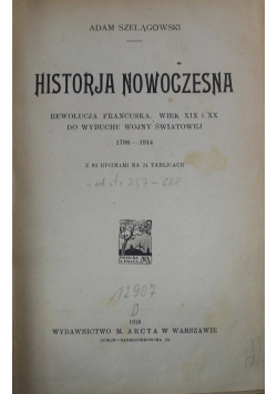 Historja nowoczesna 1918 r.