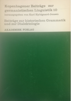 Kopenhagener Beitrage zur germanistischen Linguistik 10